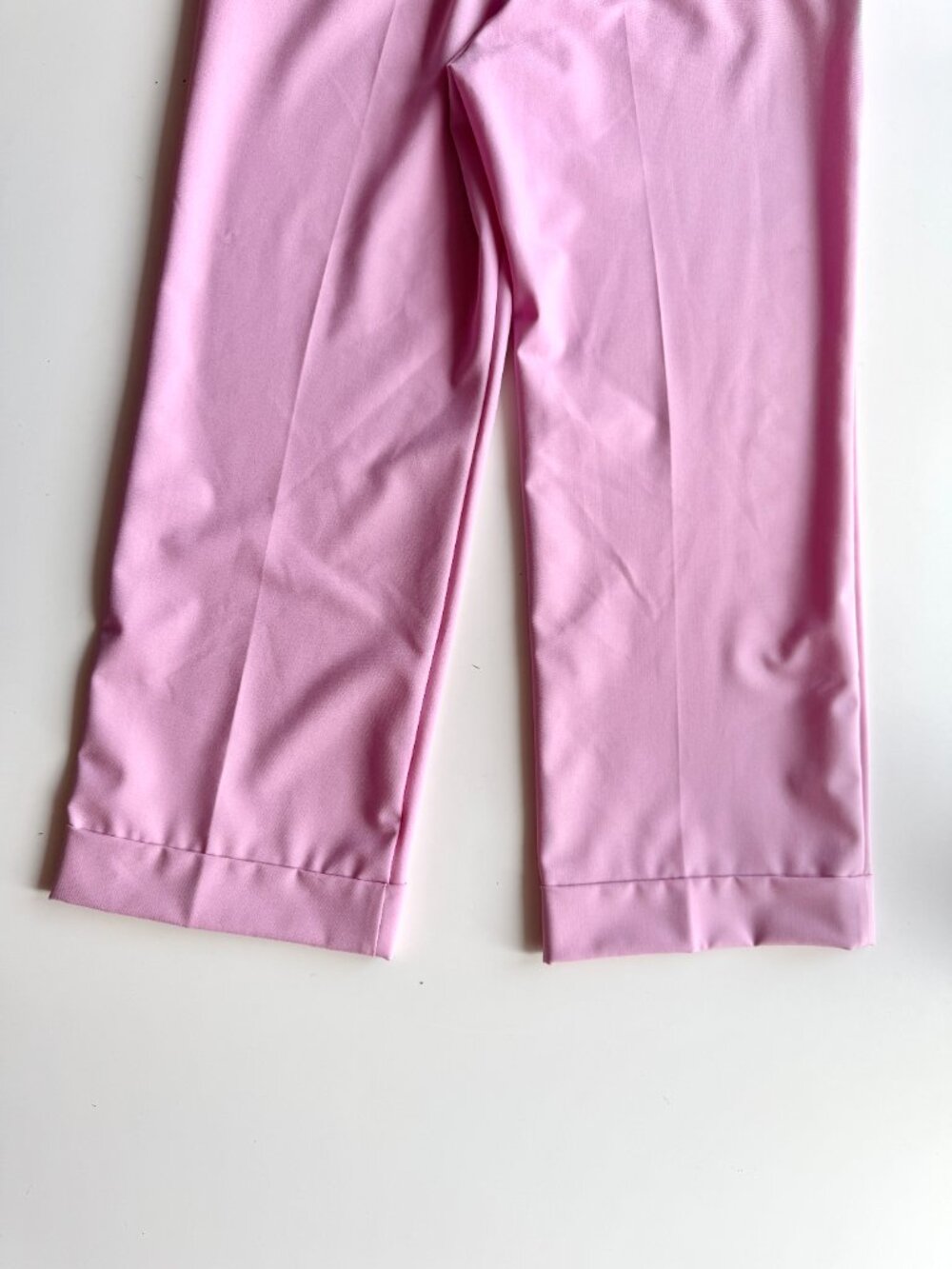 MARELLA Nilla Light Pink Cuffed Cropped Straight Leg Trouser Pants, Size 6 - Picture 10 of 15